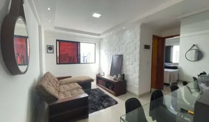 Apto nascente, mobiliado, ventilado, 48m2, 2 qtos 1 wc, lazer completo, lavanderia, 1 vaga.