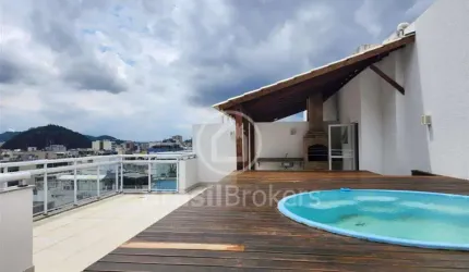 Cobertura à venda com 172,00m² e 3 quartos em Tijuca, Rio de Janeiro - rj