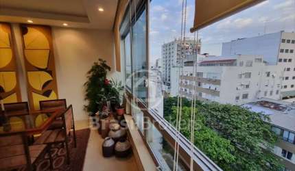 Leblon, 3 quartos, 2 suites, 2 vagas, predio exclusivo, 1 por andar, 153m2.
