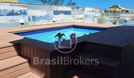 Cobertura Duplex à venda com 219,00m² e 3 quartos em Recreio dos Bandeirantes, Rio de Janeiro - rj