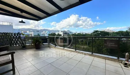 Cobertura no Recreio dos Bandeirantes -  2 suítes, 2 vagas de garagem, Espaço gourmet e Vista Livre