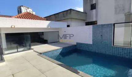 Casa Sobreposta para Venda em Santos, Embaré, 4 dormitórios, 4 suítes, 6 banheiros, 2 vagas