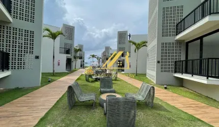 Apartamento  96m²,  3 quartos, 2 suítes, varanda pé na areia. Quinta das Lagoas Praia em Itacimirim, beira mar.