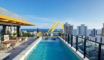 Blue Barra, quarto e sala pronto para morar! 29m2, vaga de garagem! Prédio Boutique com total infraestrutura de lazer! Perto da Praia, Shopping Barra