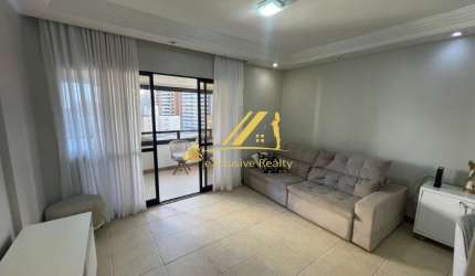 Apartamento super charmoso e agradável, 3 quartos, 2 suítes, com varanda e dependência completa. 107m2. Nascente. Mansão Rive Gauche. 2 vagas de garag
