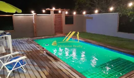 Casa 3 suítes mobiliada em Barra Grande, sul da Bahia. 178m², a 400m da praia. Piscina e varanda. Taipu de Fora, melhor local de Barra Grande, Maraú!