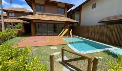 Marluá Itacimirim Casa duplex 4 suítes, 180m2, piscina privativa no melhor de Itacimirim. Literalmente beira mar! O Condomínio de alto luxo oferece