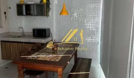 Aluguel Quarto e sala, 59m2, finamente decorado e mobiliado. Celebration Garibaldi.  1 vaga de garagem. Andar alto.