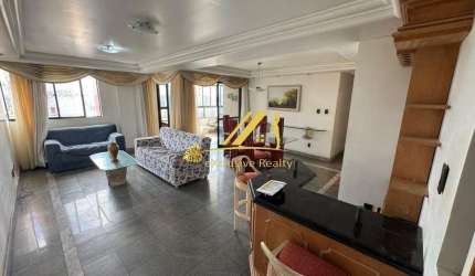 Apartamento para aluguel na Pituba. Edf. Maison Montparnasse, 4 quartos, 2 suítes com varanda, dependência completa. 150m2. Andar alto, 2 vagas