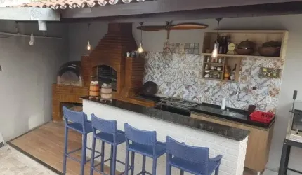 Cidade nova I - Indaiatuba - Casa com 120m com 4 quartos sendo 2 suites, espaço gourmet churrasqueira