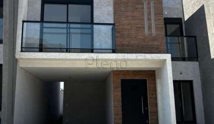 Sobrado à venda em Valinhos, Chácaras Silvania, com 3 suítes, com 144 m², Condomínio Vila Di Mônaco