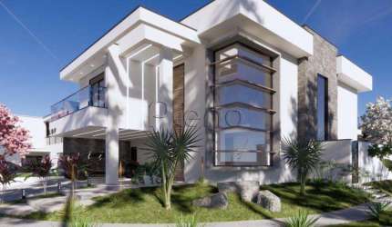 Casa à venda com 3 suítes no Residencial Terras do Fontánario, Paulínia.