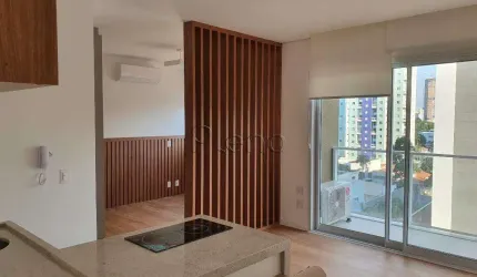 Apartamento para venda e locação com 1 suíte no Cambuí, Campinas.
