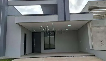Casa à venda em Indaiatuba, Loteamento Park Gran Reserve, com 3 suítes, com 135 m²