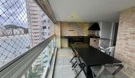 Apartamento Frente Mar para Locação em Guarujá, Jardim Astúrias, 3 dormitórios, 3 suítes, 3 banheiros, 2 vagas