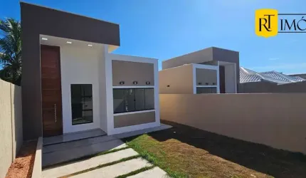 Casa nova com 2 quartos a venda no Coqueiral - Araruama/RJ