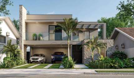 Sobrado à venda em Campinas, Alphaville Dom Pedro, com 4 suítes, com 344.51 m²