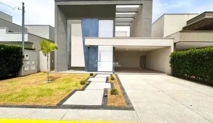 Casa Térrea no condomínio Jardins Lisboa, com 4 suítes plenas.