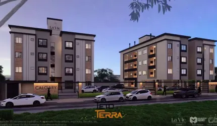 Apartamento com 46m² á venda no Res. Calgary no bairro Areias, com churrasqueira