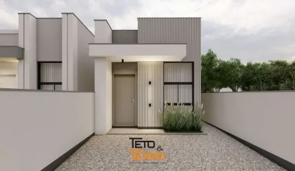 Casa á venda no Joáia em Tijucas, com 61m² possuindo 2 dormitórios sendo 1 suíte