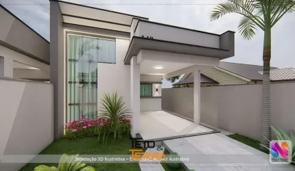 Casa á venda no Loteamento Galápagos com 95m², 3 dormitórios, 3 vagas de garagem