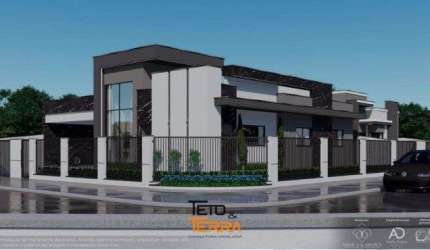 Casa á venda com 138m² no bairro Areias em Tijucas/SC, 3 dormitórios, 2 suítes