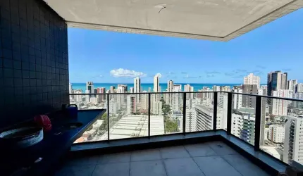 Novíssimo apartamento com 3 suítes, sendo uma master; varanda gourmet, lavabo e duas vagas de garag