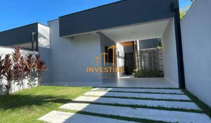 Casa nova e moderna no Gaivotas em Caraguatatuba 3 suítes, espaço gourmet