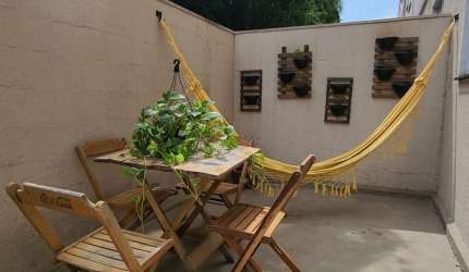 belíssimo apartamento térreo  mobiliado