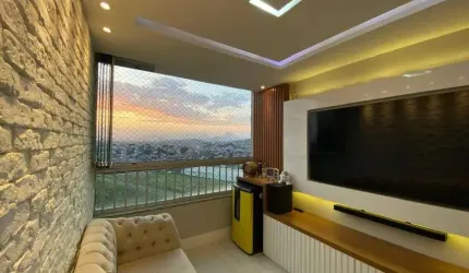 Apartamento totalmente projetado com 2 quartos, vista aberta e lazer completo!