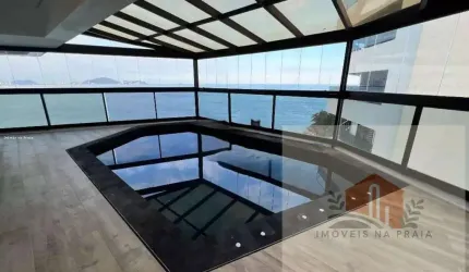 Apartamento 4 suítes vista para o mar 2 vagas varanda gourmet piscina privativa nas Astúrias