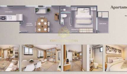 Apartamento 39,41m² 1 Quarto