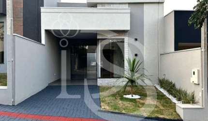 Casa à venda em Cambé, Loteamento Morada das Flores, com 3 quartos, com 88 m²