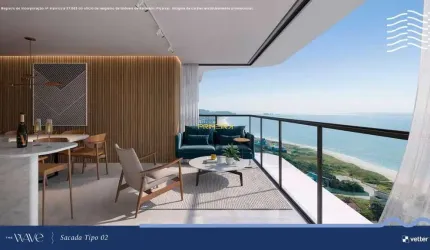 Apartamento frente mar 3 suítes Piçarras - Revenda