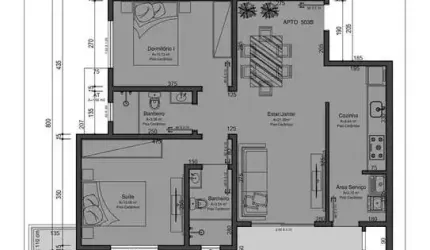 Apartamento com 2 quartos à venda na Rua Jacarandá, 1147, Tabuleiro, Camboriú por R$ 810.000