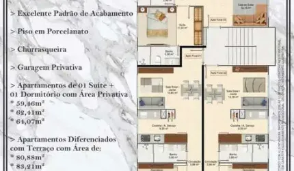 Apartamento com 2 quartos à venda na Rua Eucalipto, 415, Tabuleiro, Camboriú por R$ 419.000