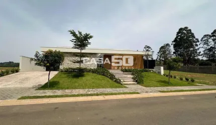 Casa em condomínio fechado com 5 quartos à venda na Avenida Isaura Roque Quércia, 6662, Loteamento Residencial Pedra Alta (Sousas), Campinas, 500 m2 por R$ 6.400.000