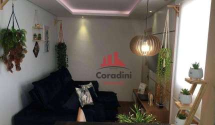 Apartamento com 2 dormitórios, 59 m² - venda por R$ 200.000,00 ou aluguel por R$ 1.470,00/mês - Jardim Recanto - Americana/SP
