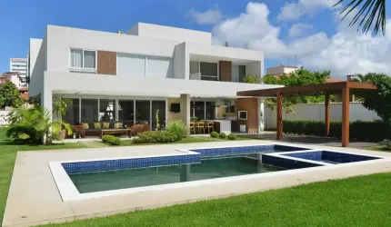 Casa em Condomínio para Locação em Lauro de Freitas, Estrada do Côco, 4 dormitórios, 4 suítes, 5 banheiros, 4 vagas