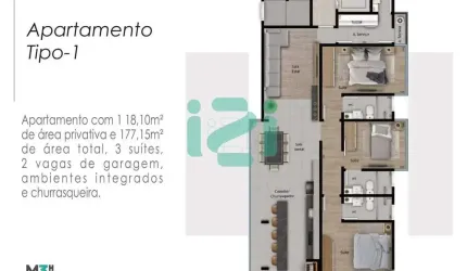 APARTAMENTO COM ESPAÇO GOURMET, PISCINA E ACADEMIA  -  EDIFÍCIO LE MAJESTIC