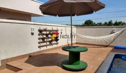 Casa em condomínio fechado com 3 quartos à venda na Desembargador Adalberto José Queiroz Telles de Camargo Aranha, 1, Jardim Pari, Paulínia, 174 m2 por R$ 1.325.000