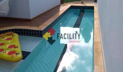 Casa em condomínio fechado com 4 quartos à venda na Rua Ares, 52, Jardim de Itapoan, Paulínia, 280 m2 por R$ 1.580.000