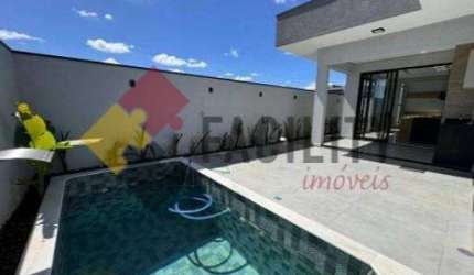 Casa em condomínio fechado com 3 quartos à venda na Rua Sebastião Cardoso, 548, Parque Brasil 500, Paulínia, 165 m2 por R$ 1.700.000