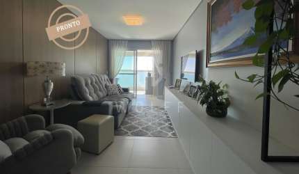 Apartamento no Venice Home Club, Frente Mar Mobiliado