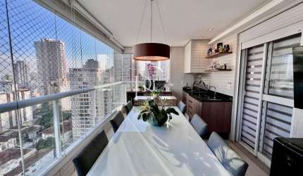Imperdível oportunidade: Apartamento de 3 quartos, 3 suítes na Vila Rica, Santos-SP, com 128m² e 2 vagas de garagem. Venha conferir!