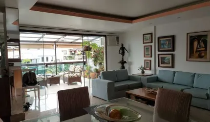 Cobertura Duplex, no Recreio, com 410m² ,5 quartos, sendo 3 suítes, numa das Ruas mais agradáveis d