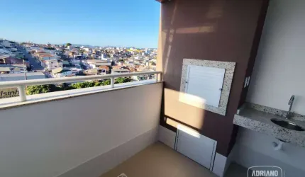 Apartamento com 3 dormitórios para alugar, 93 m² por R$ 4.132,18/mês - Barreiros - São José/SC
