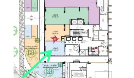 Loja comercial - Costa Norte - Jardim Aquarius - 41m²