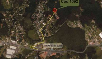 Chác. Recanto Verde (2 LOTES) total 2.092,72 m² - Km 39 Rap Tavares