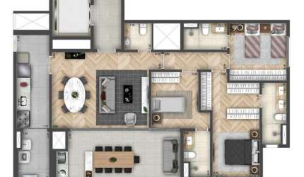 Apartamento para venda com 100 metros quadrados com 3 quartos em Jardim das Acácias - São Paulo